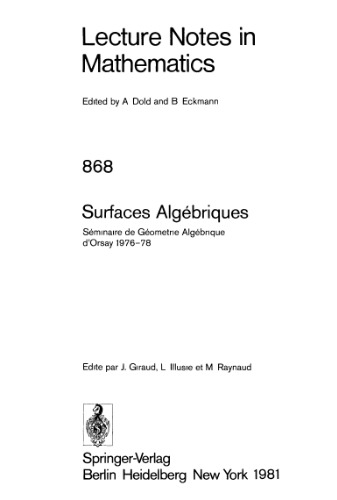 Surfaces Algebriques