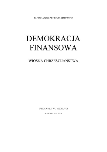 Demokracja finansowa  