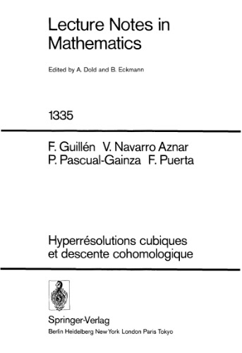 Hyperrésolutions cubiques et descente cohomologique