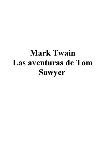 Las aventuras de Tom Sawyer  