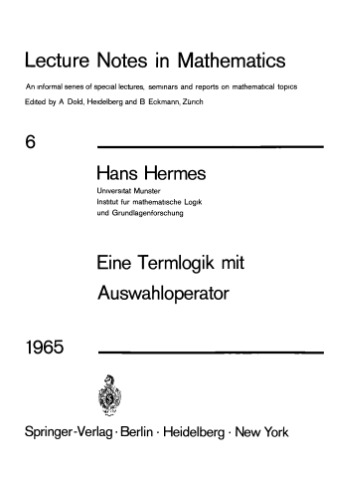 Eine Termlogik mit Auswahloperator