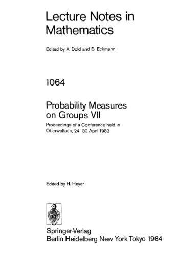 Probability Measures on Groups VII