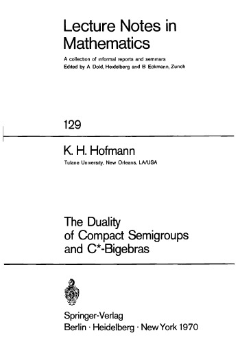 The Duality of Compact Semigroups and C-Bigebras