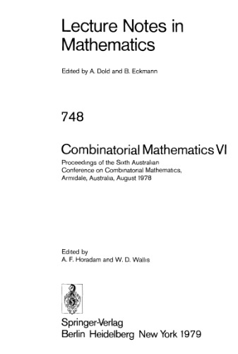 Combinatorial Mathematics VI