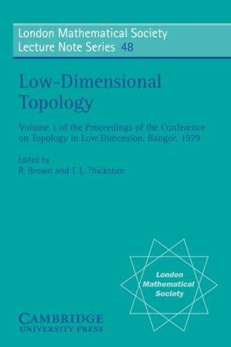 Low-Dimensional Topology, Volume 1 of the Proceedings of the Conference on the Topology in Low Dimension, Bangor, 1979