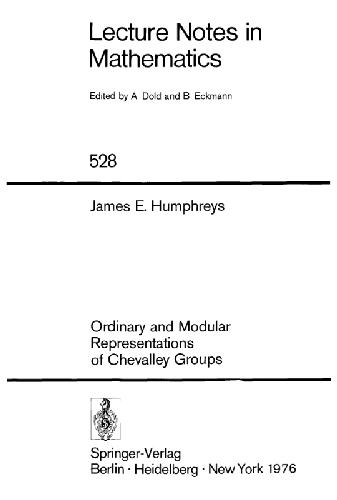 Ordinary and Modular Representations of Chevalley Groups