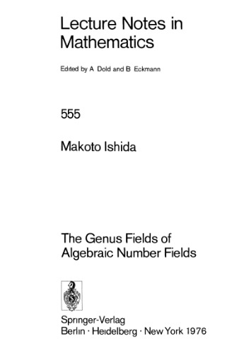 The Genus Fields of Algebraic Number Fields