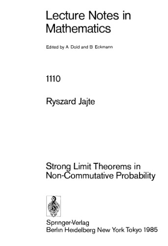 Strong Limit Theorems in Non-Commutative Probability