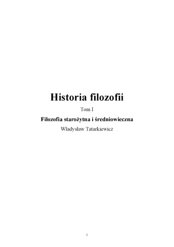 Historia Filozofii: 3 Volumes