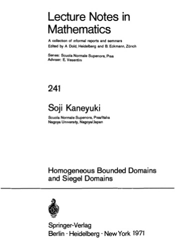 Homogeneous Bounded Domains and Siegel Domains