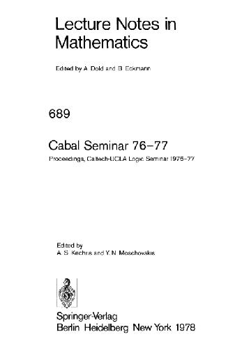 Cabal Seminar 76-77