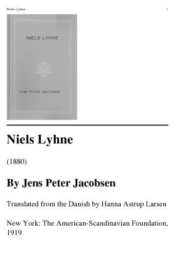 Niels Lyhne  