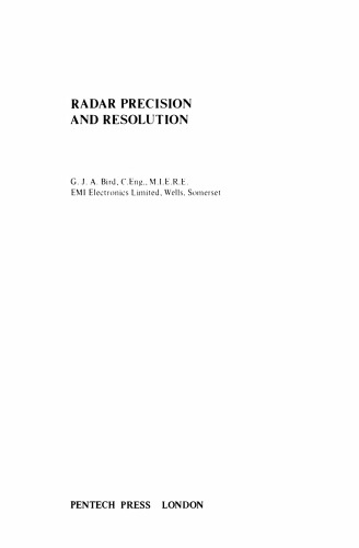 Radar precision and resolution  