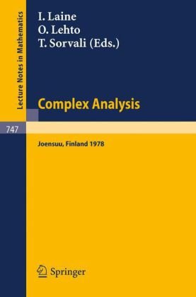 Complex Analysis Joensuu 1978