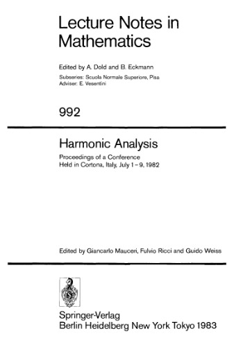 Harmonic Analysis