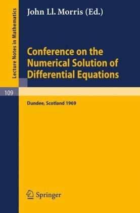 Conference on the Numerical Solution of Differential Equations