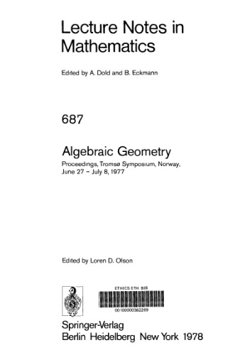 Algebraic Geometry