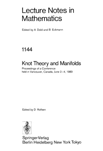 Knot Theory and Manifolds