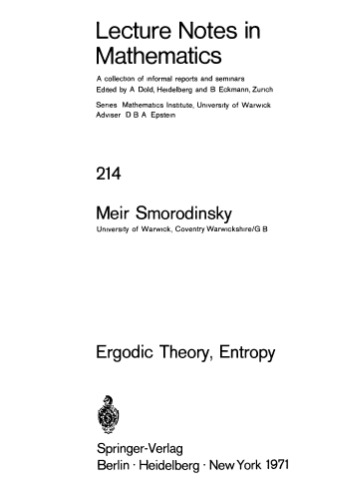 Ergodic Theory and Entropy