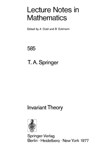 Invariant Theory