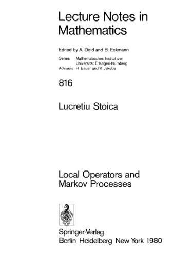 Local Operators and Markov Processes