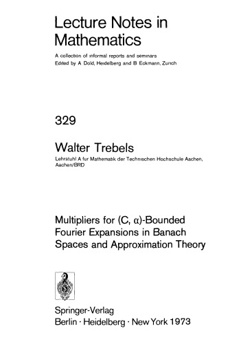 Multipliers for (C,a)-Bounded Fourier Expansions in Banach Spaces and Approximation Theory