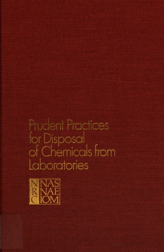 Prudent Practices for Disposal of Chemicals from Laboratories  