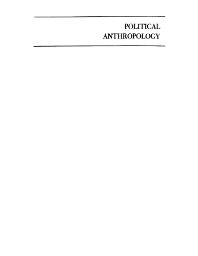 Political Anthropology  