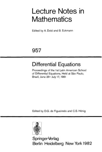 Differential Equations. Proc. conf. Sao Paolo, 1981