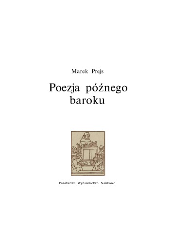 Poezja późnego baroku: główne kierunki przemian