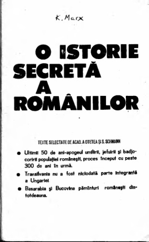 O istorie secretă a românilor  