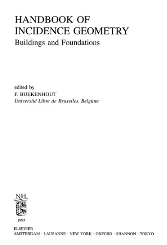 Handbook of incidence geometry: buildings and foundations