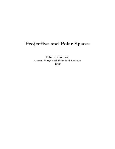 Projective and polar spaces