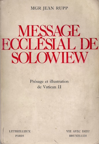 Message ecclésial de Solowiew  