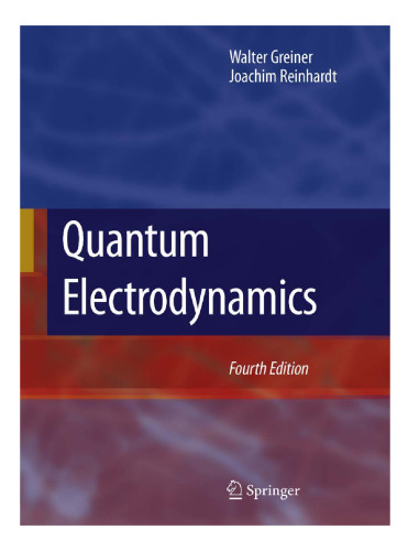 Quantum Electrodynamics