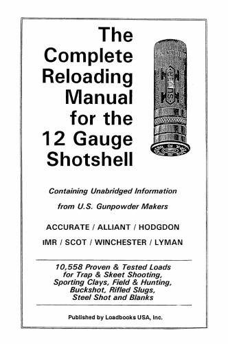 Loadbooks - 12 Gauge Shotshell  