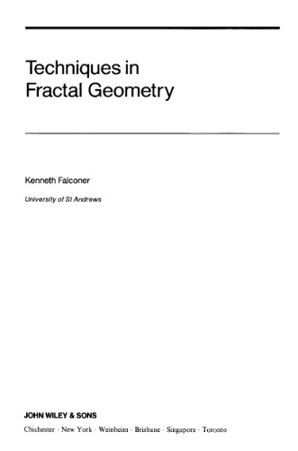 Techniques in fractal geometry