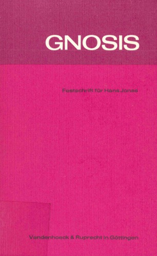 Gnosis. Festschrift für Hans Jonas  