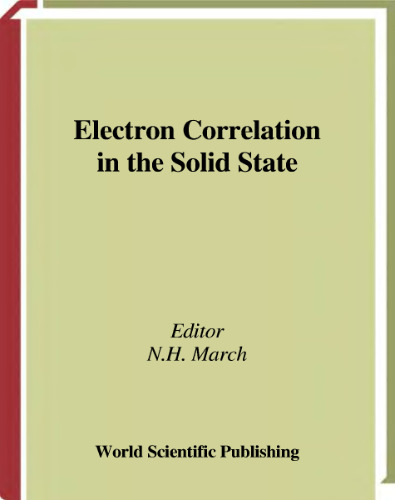 Electron correlation in the solid state