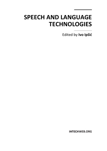 Speech and Language Technologies  