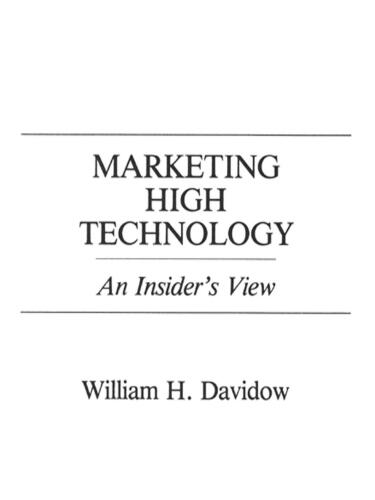 Marketing High Technology  