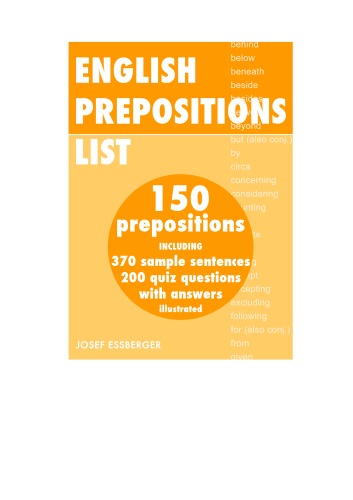 English Prepositions List  