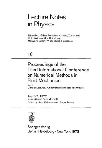 Proc. 3rd int.conf. on numerical methods in fluid mechanics. Vol.1