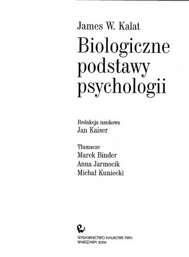 Biologiczne podstawy psychologii