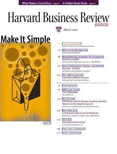 Harvard Business Review - March 2005  