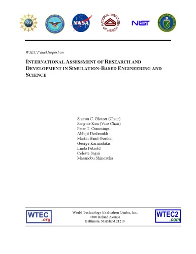 International Assessment of Research and Development in Simulation-Based Engineering and Science  