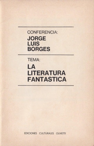 La literatura fantástica. Conferencia