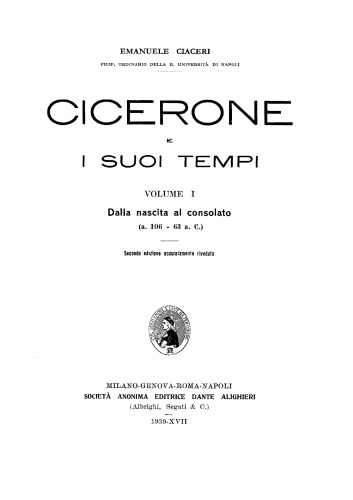 Cicerone e i suoi tempi (1)