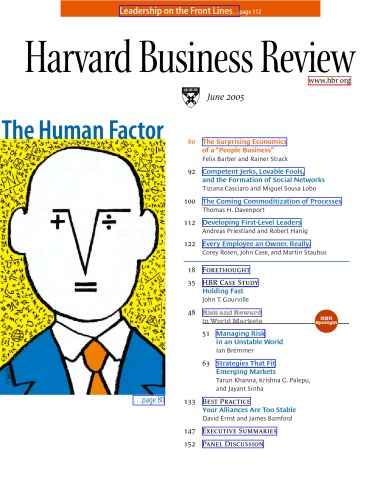 Harvard Business Review - June 2005  