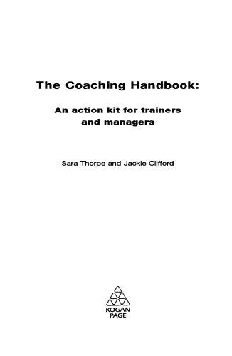 Coaching Handbook: An Action Kit for Trainers and Managers  